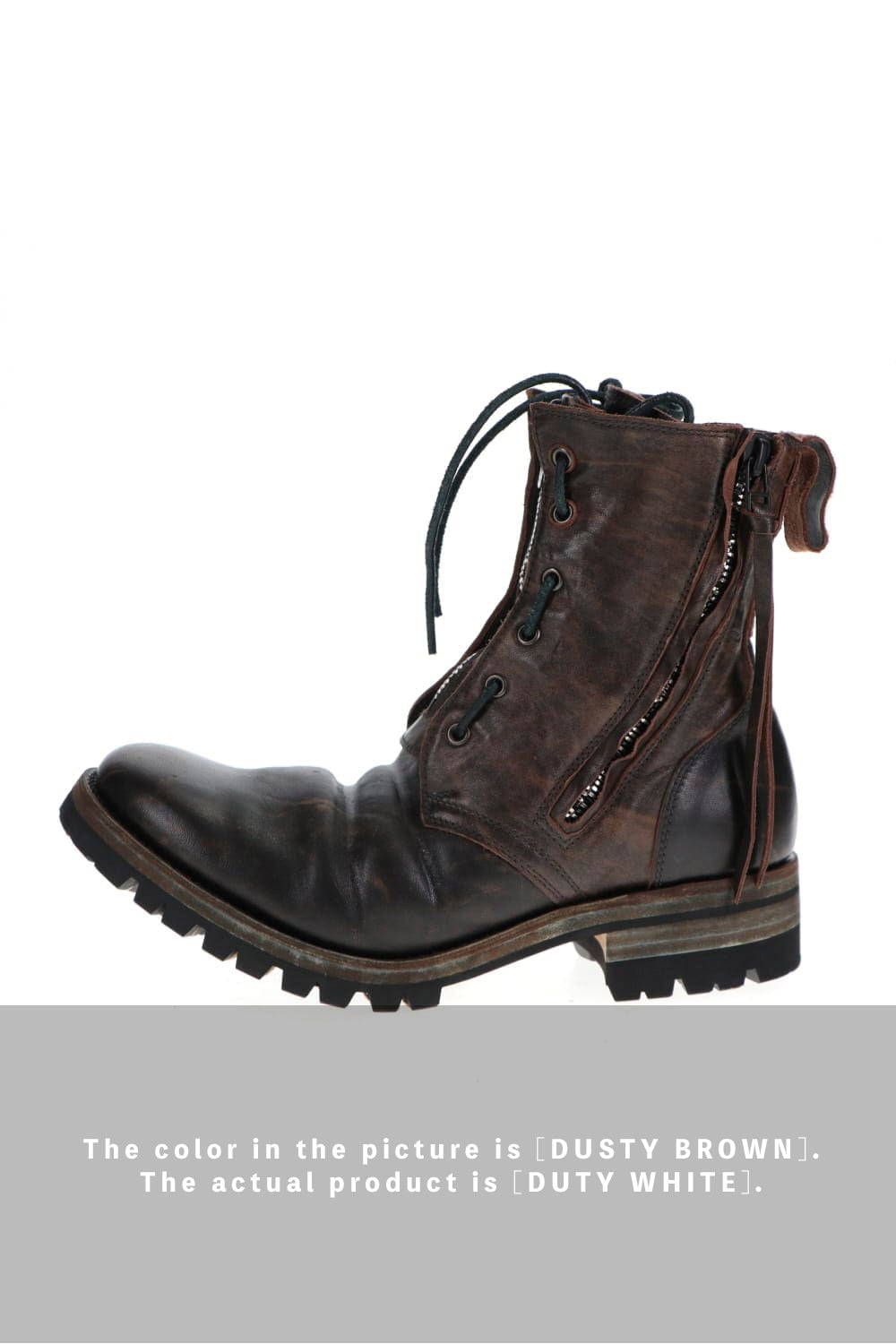 Horse Leathe Fireman Boots Dusty White