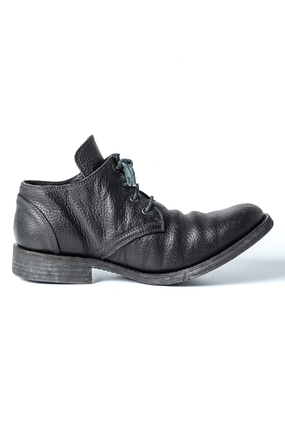 Horse Leather Derby Shoes  Black