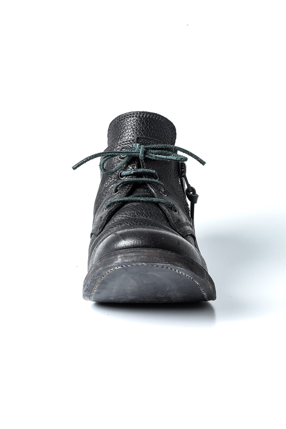 Horse Leather Derby Shoes  Black