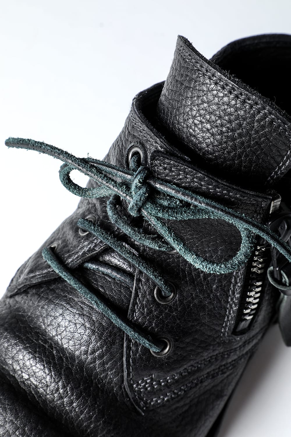 Horse Leather Derby Shoes  Black