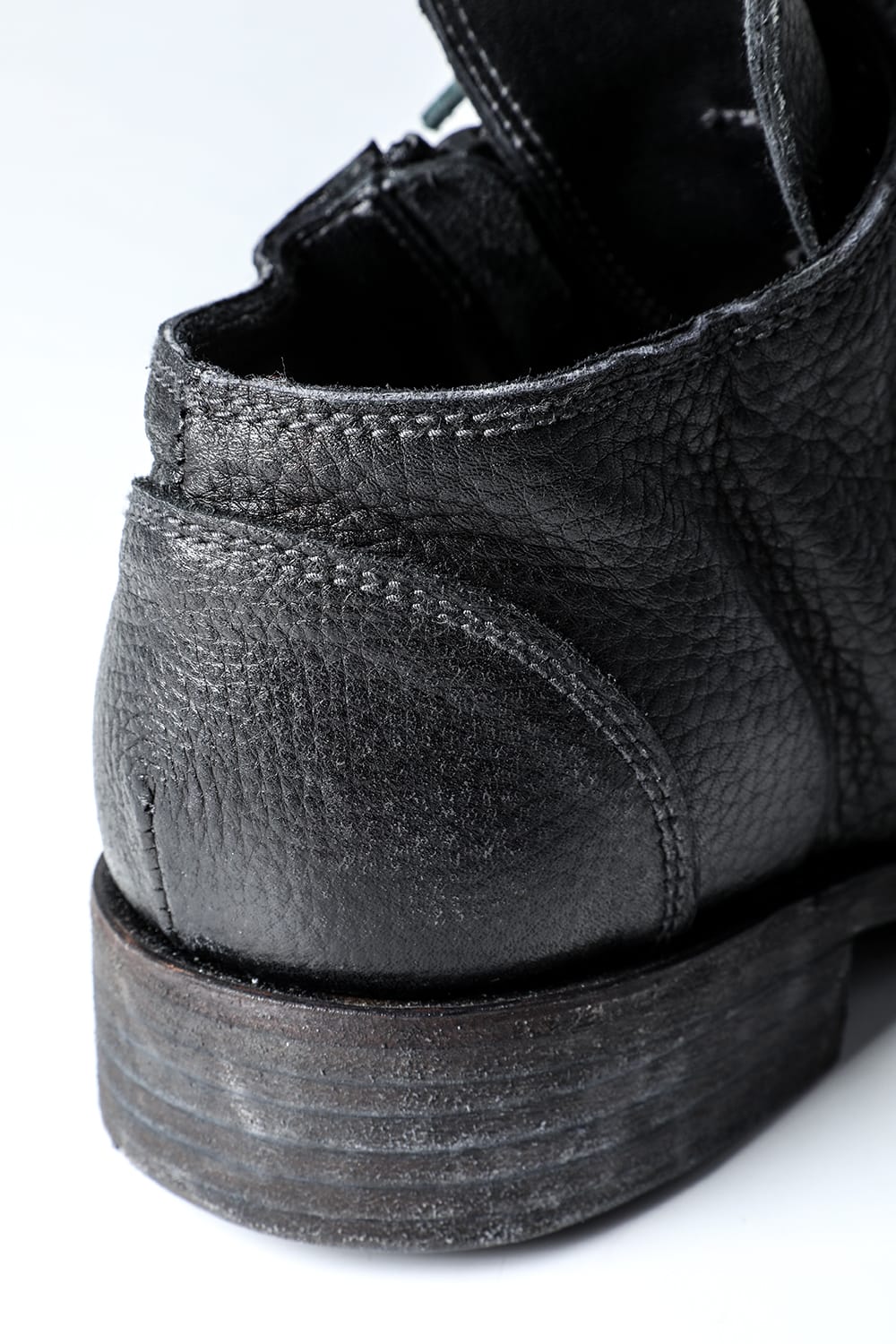 Horse Leather Derby Shoes  Black