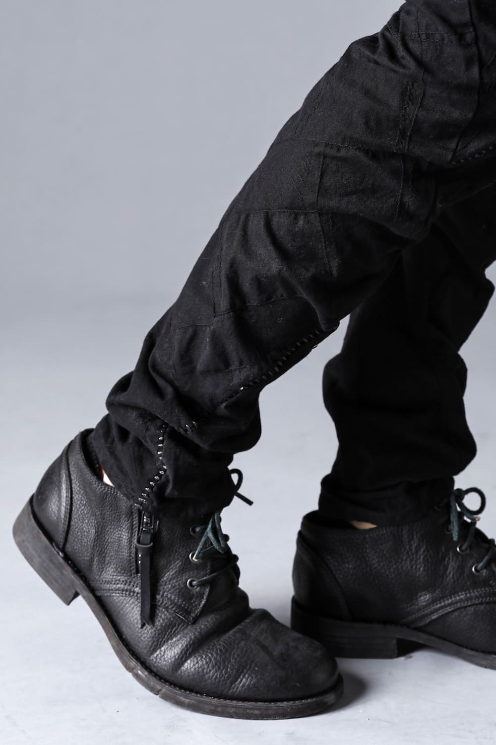 Horse Leather Derby Shoes  Black