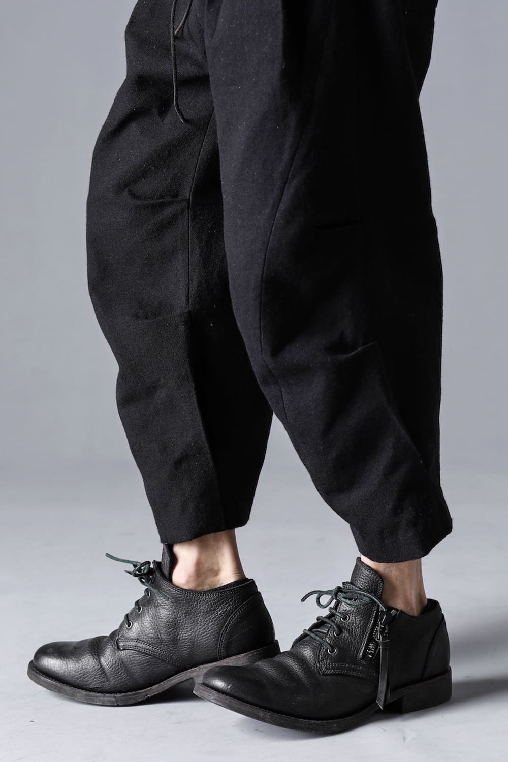 Horse Leather Derby Shoes  Black