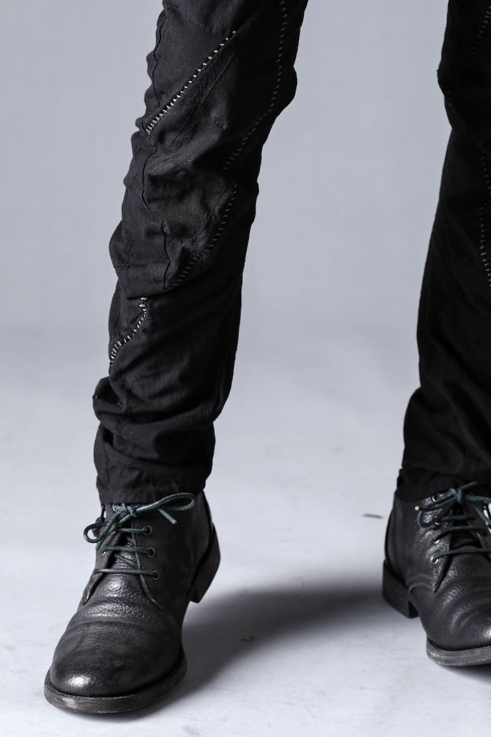 Horse Leather Derby Shoes  Black