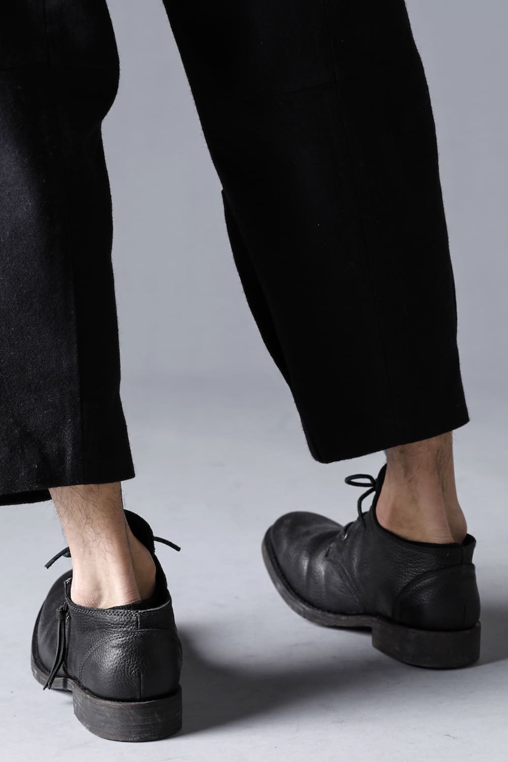 Horse Leather Derby Shoes  Black