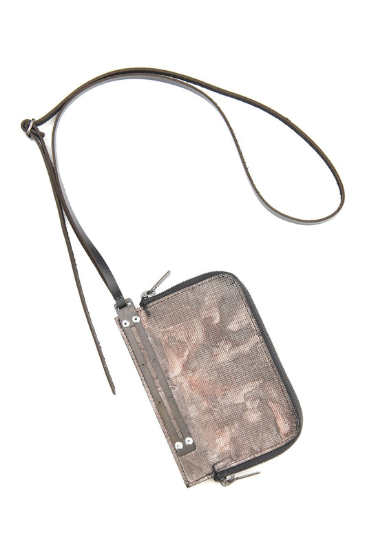 Rusty Dye Horse Leather Neck Wallet