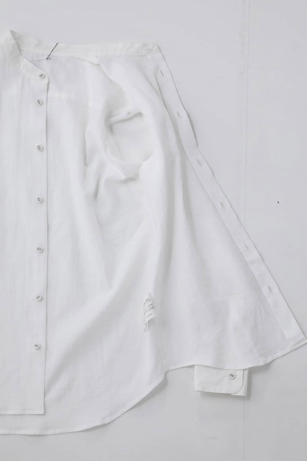 ANNASTESIA Limited Stand Collar Shirt White