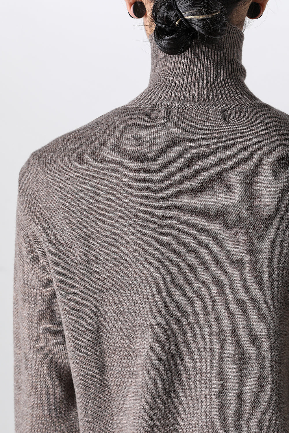 super fine wool sweater turtleneck Grey