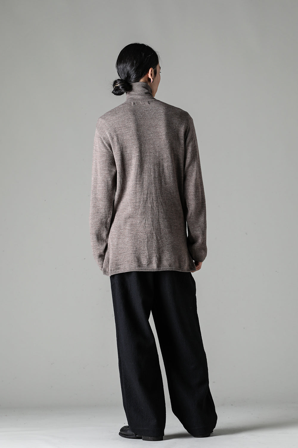 super fine wool sweater turtleneck Grey