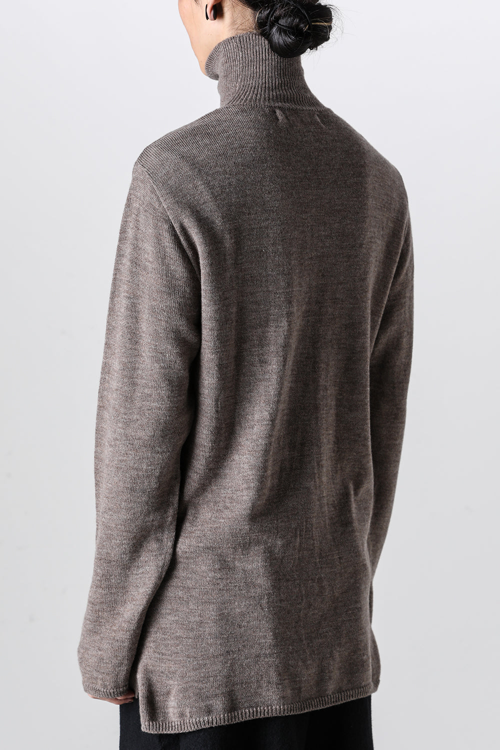 super fine wool sweater turtleneck Grey