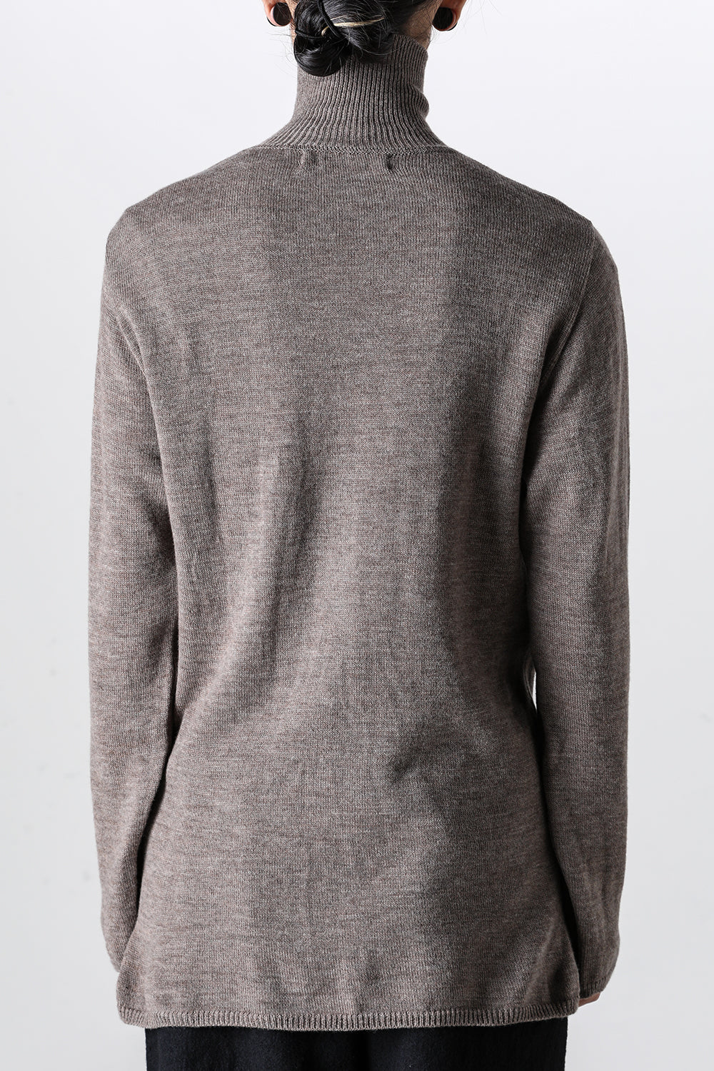 super fine wool sweater turtleneck Grey