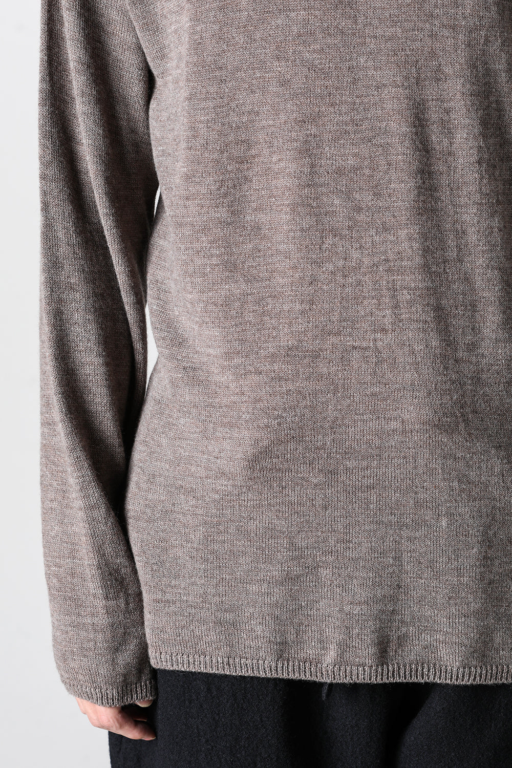 super fine wool sweater turtleneck Grey