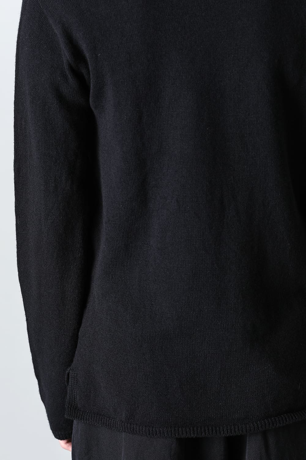 super fine wool sweater turtleneck Black