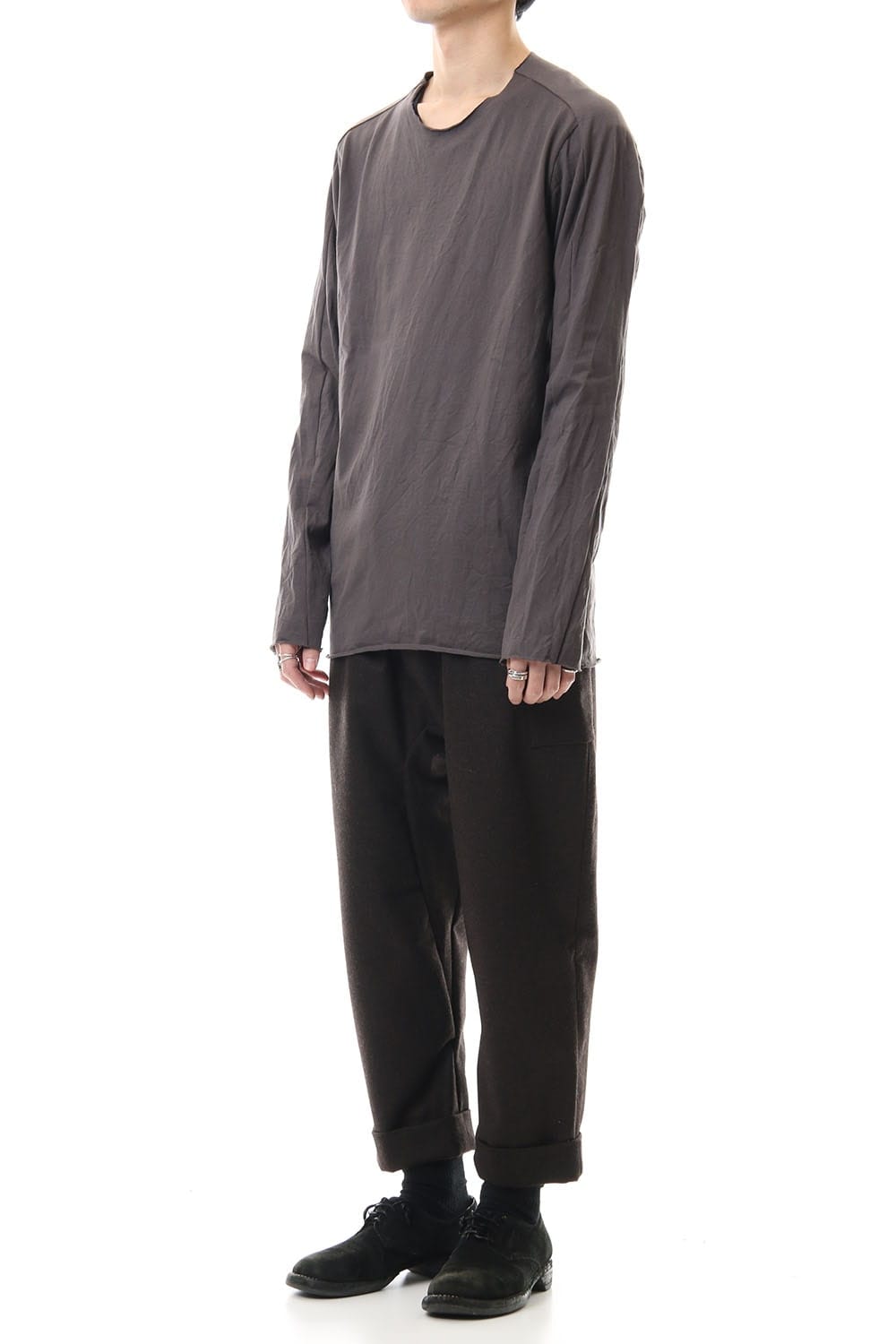 Extra Long Staple Cotton L/S T-shirts M.Gray