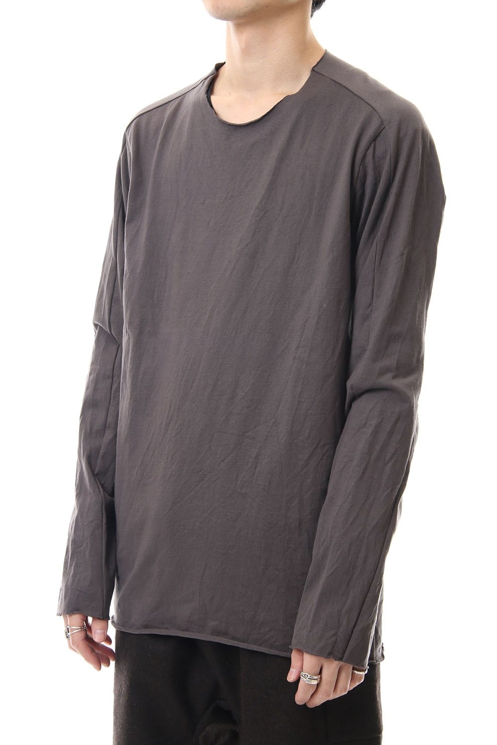 Extra Long Staple Cotton L/S T-shirts M.Gray