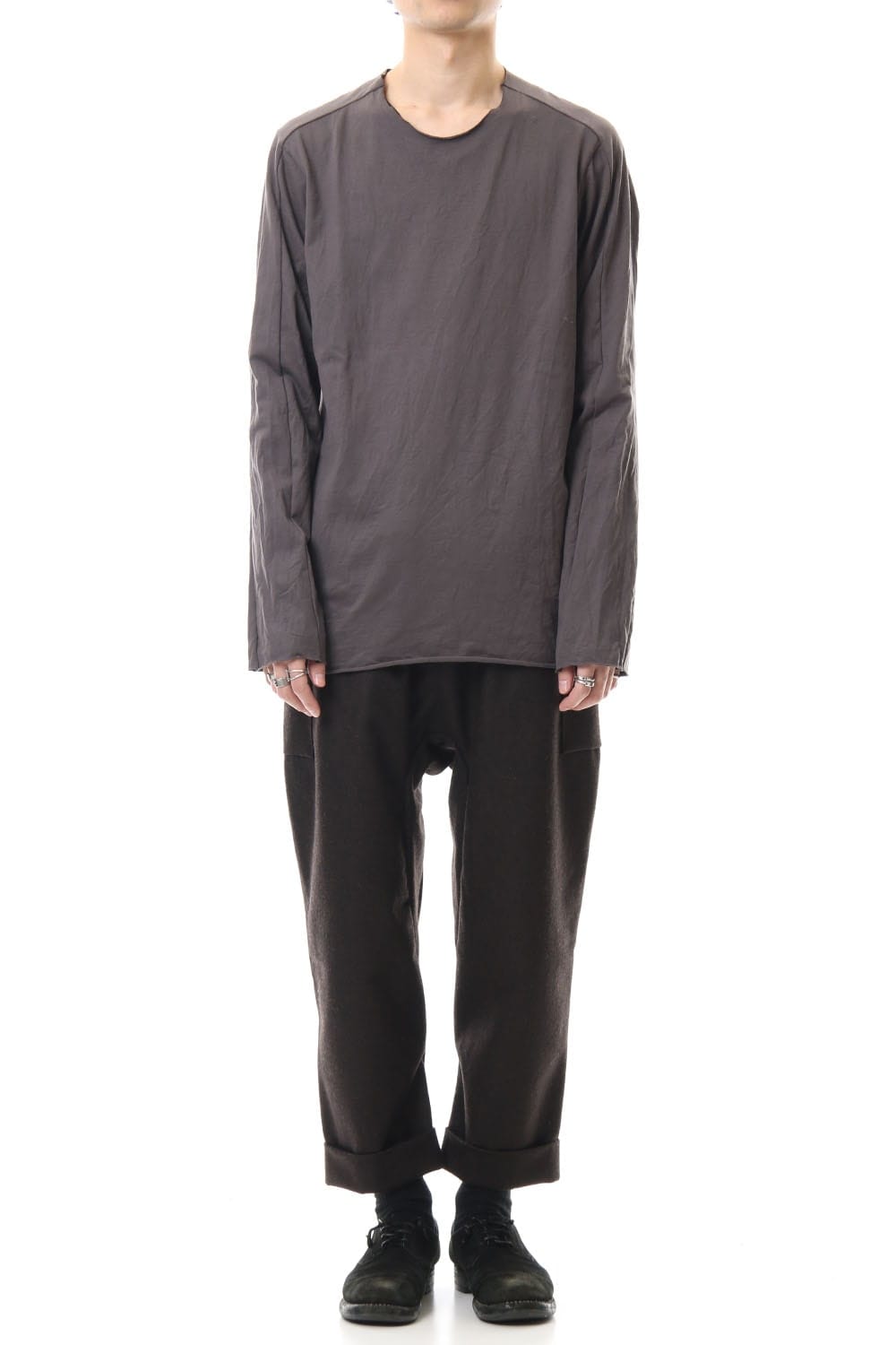 Extra Long Staple Cotton L/S T-shirts M.Gray