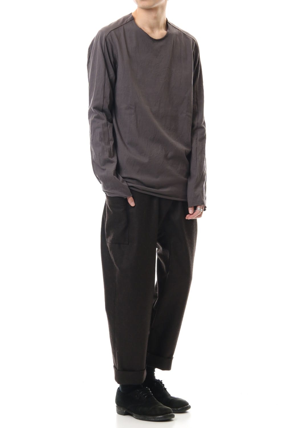 Extra Long Staple Cotton L/S T-shirts M.Gray