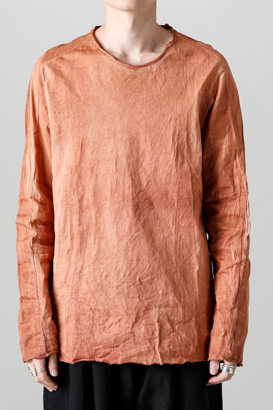 Persimmon astringent dyeing Cotton Long Sleeve T-Shirts