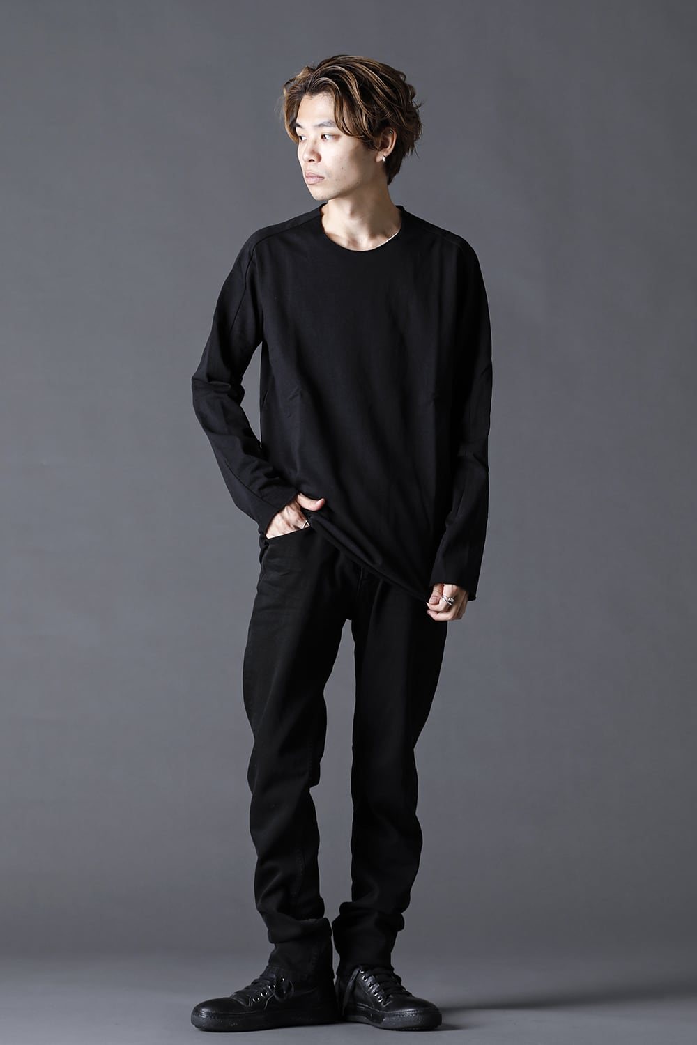 Medium Jersey Long Sleeve T-Shirts Black
