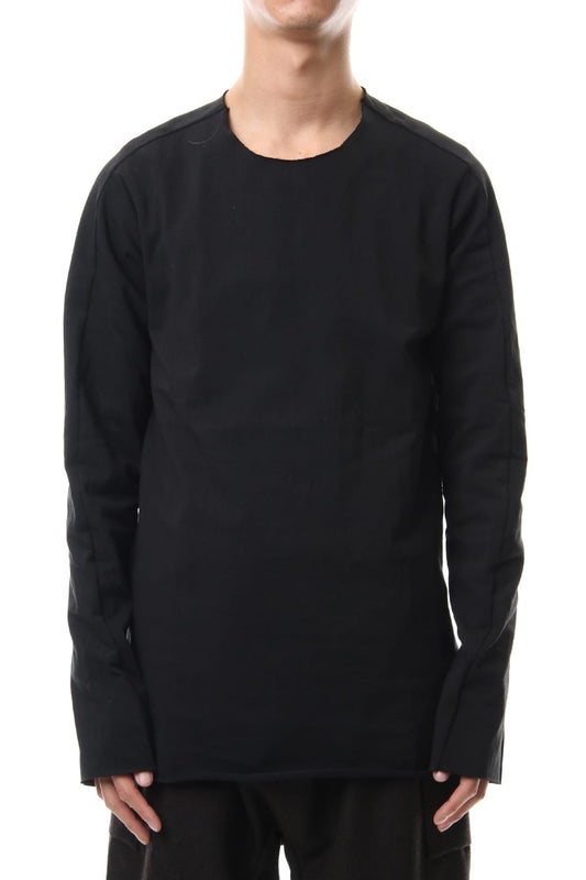 Aegean Sea Cotton  L/S T-Shirts Black