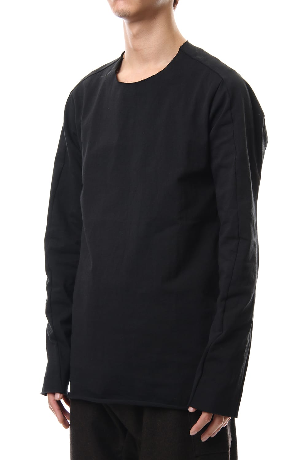 Aegean Sea Cotton  L/S T-Shirts Black