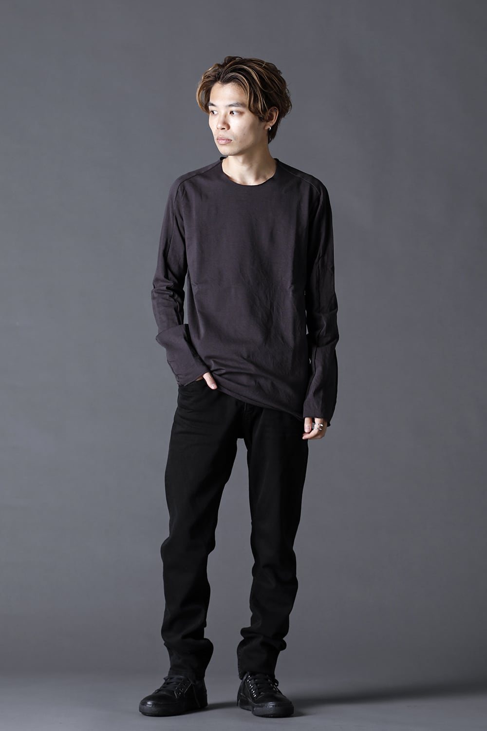 Medium Jersey Long Sleeve T-Shirts Charcoal