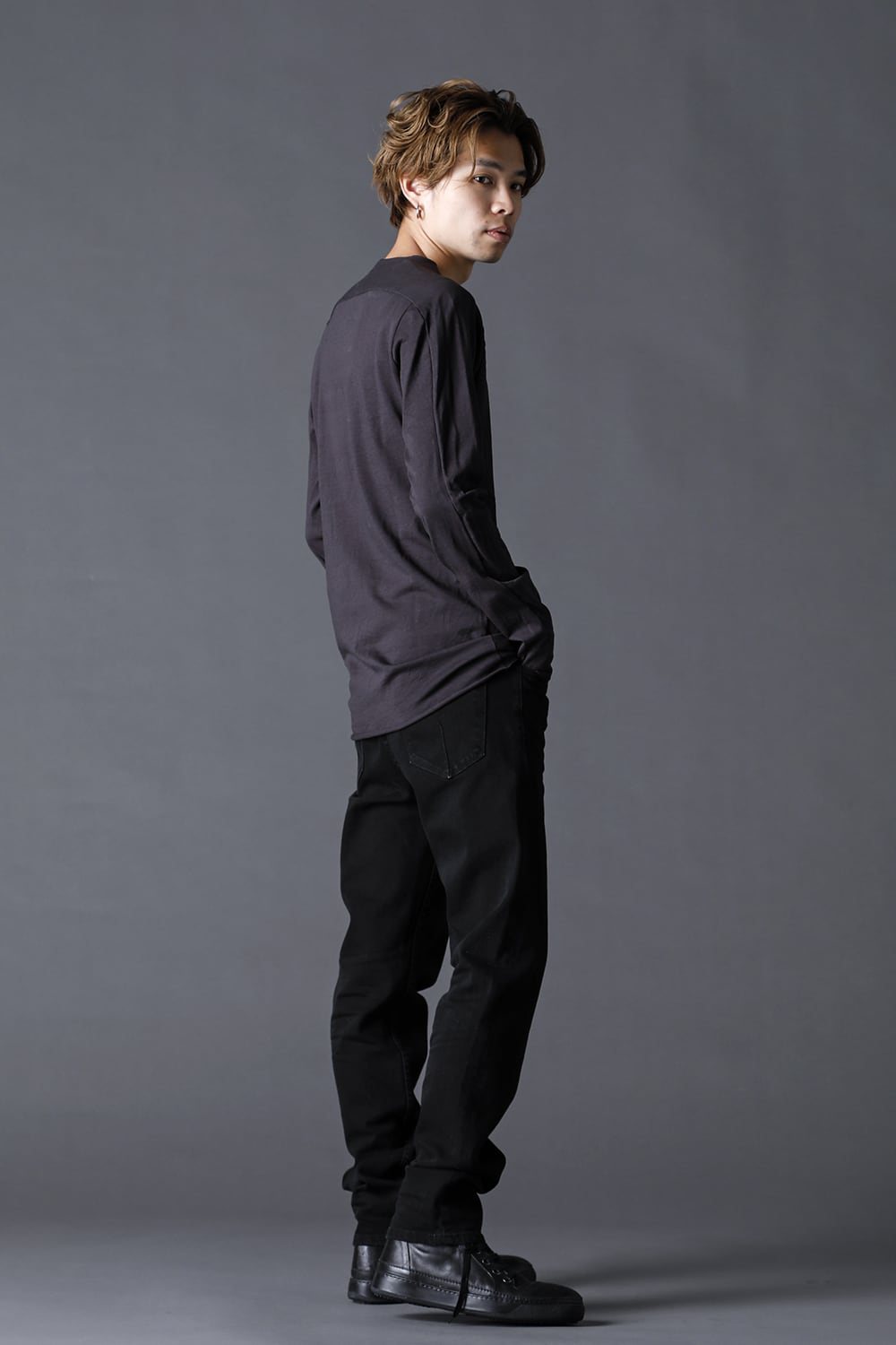 Medium Jersey Long Sleeve T-Shirts Charcoal