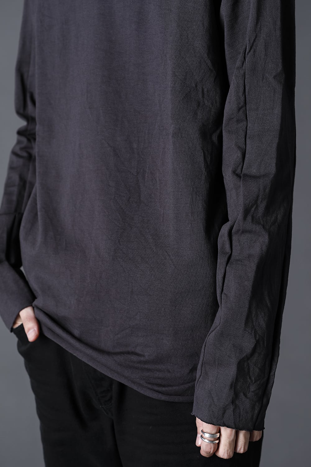 Medium Jersey Long Sleeve T-Shirts Charcoal