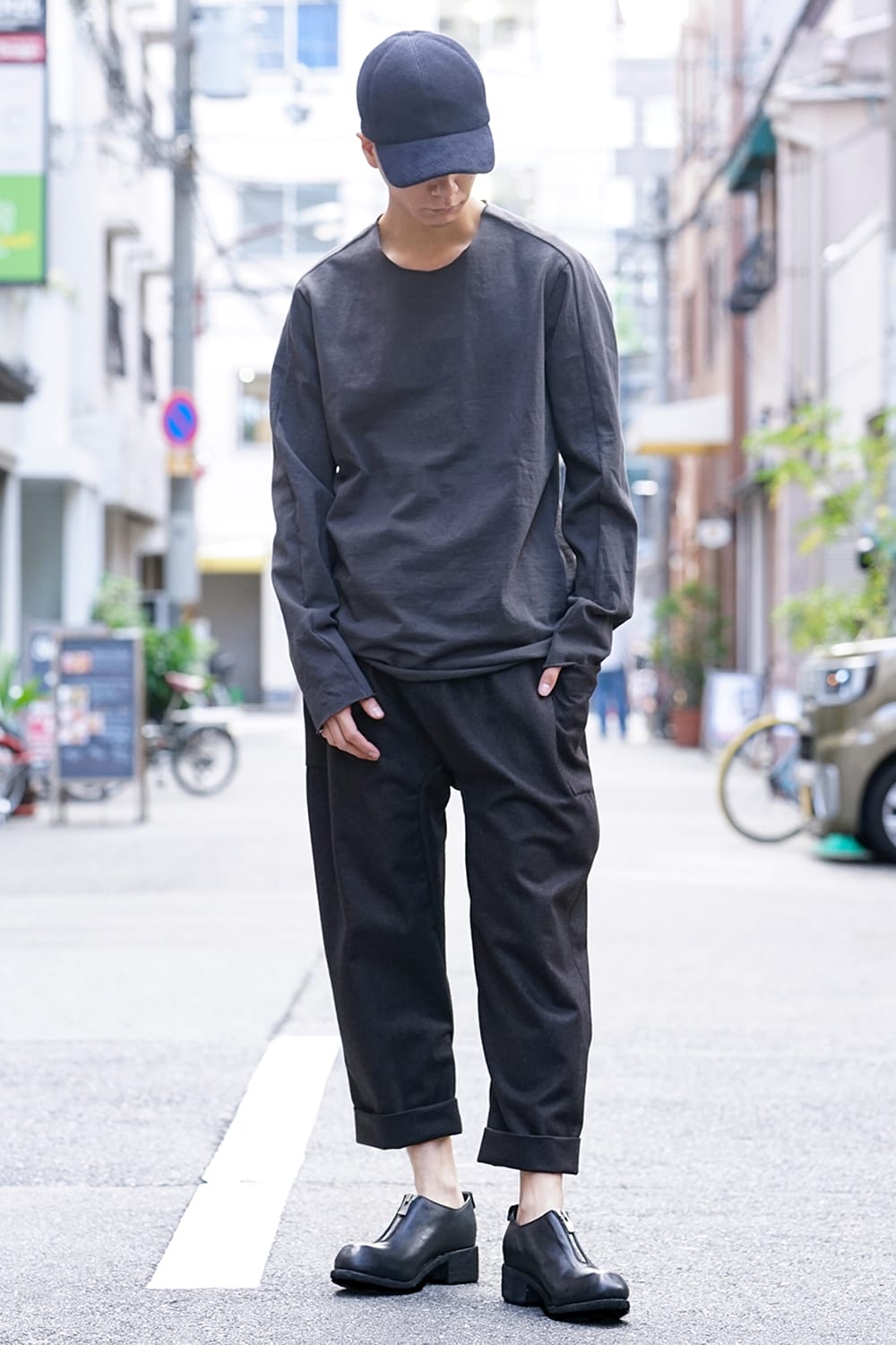 Over Lock Stitch L/S T-Shirts