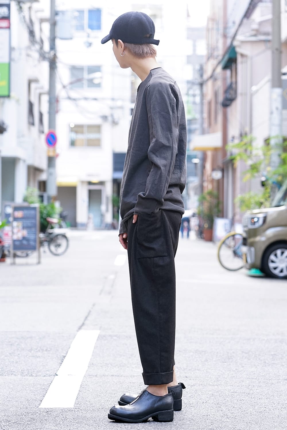 Over Lock Stitch L/S T-Shirts