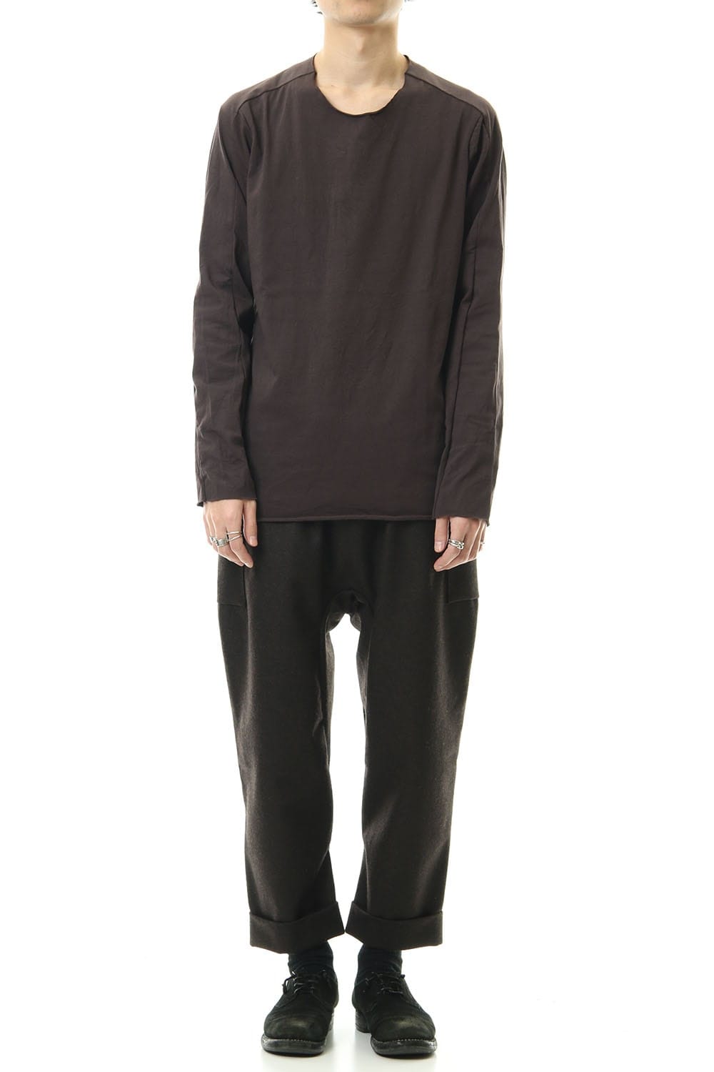 Extra Long Staple Cotton L/S T-shirts D.Grey