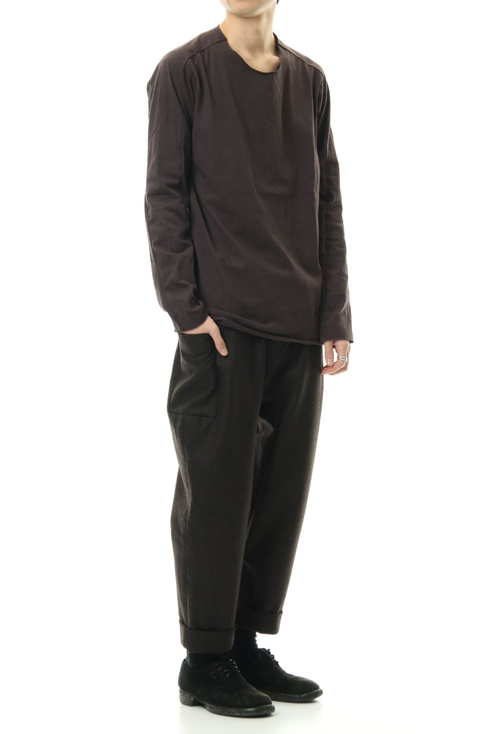 Extra Long Staple Cotton L/S T-shirts D.Grey