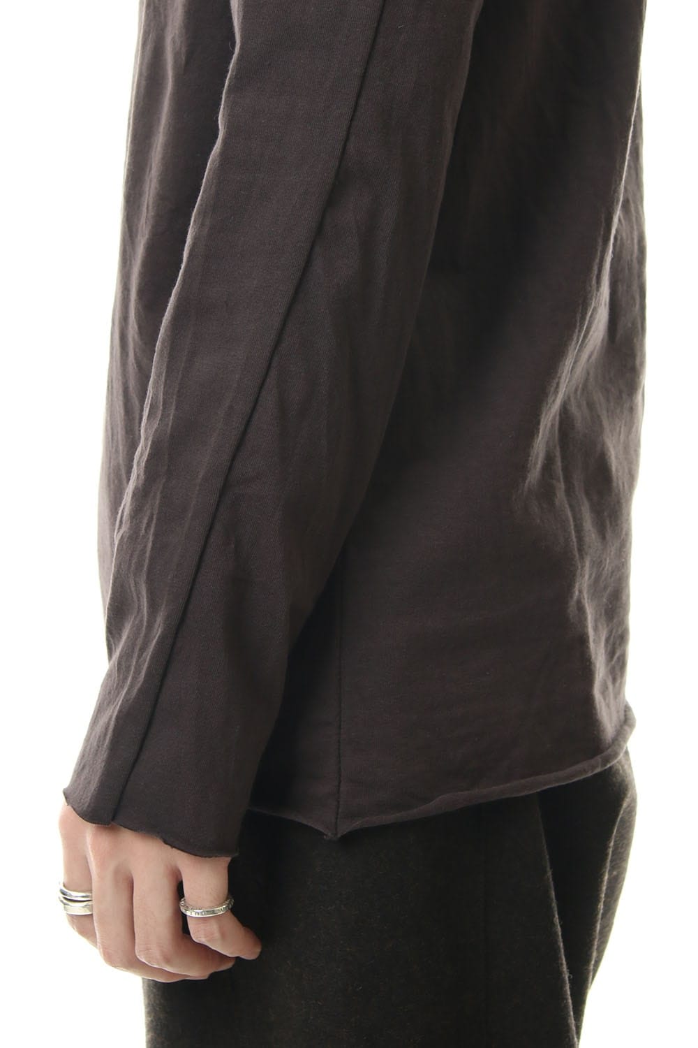 Extra Long Staple Cotton L/S T-shirts D.Grey