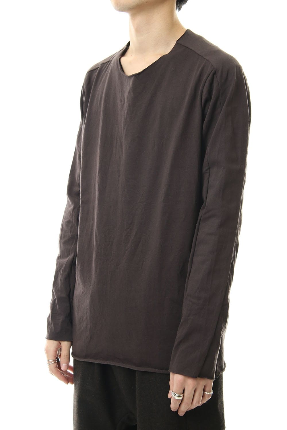 Extra Long Staple Cotton L/S T-shirts D.Grey