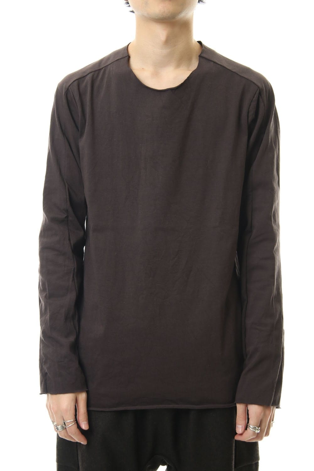 Extra Long Staple Cotton L/S T-shirts D.Grey