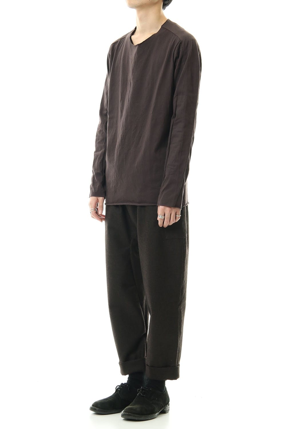 Extra Long Staple Cotton L/S T-shirts D.Grey