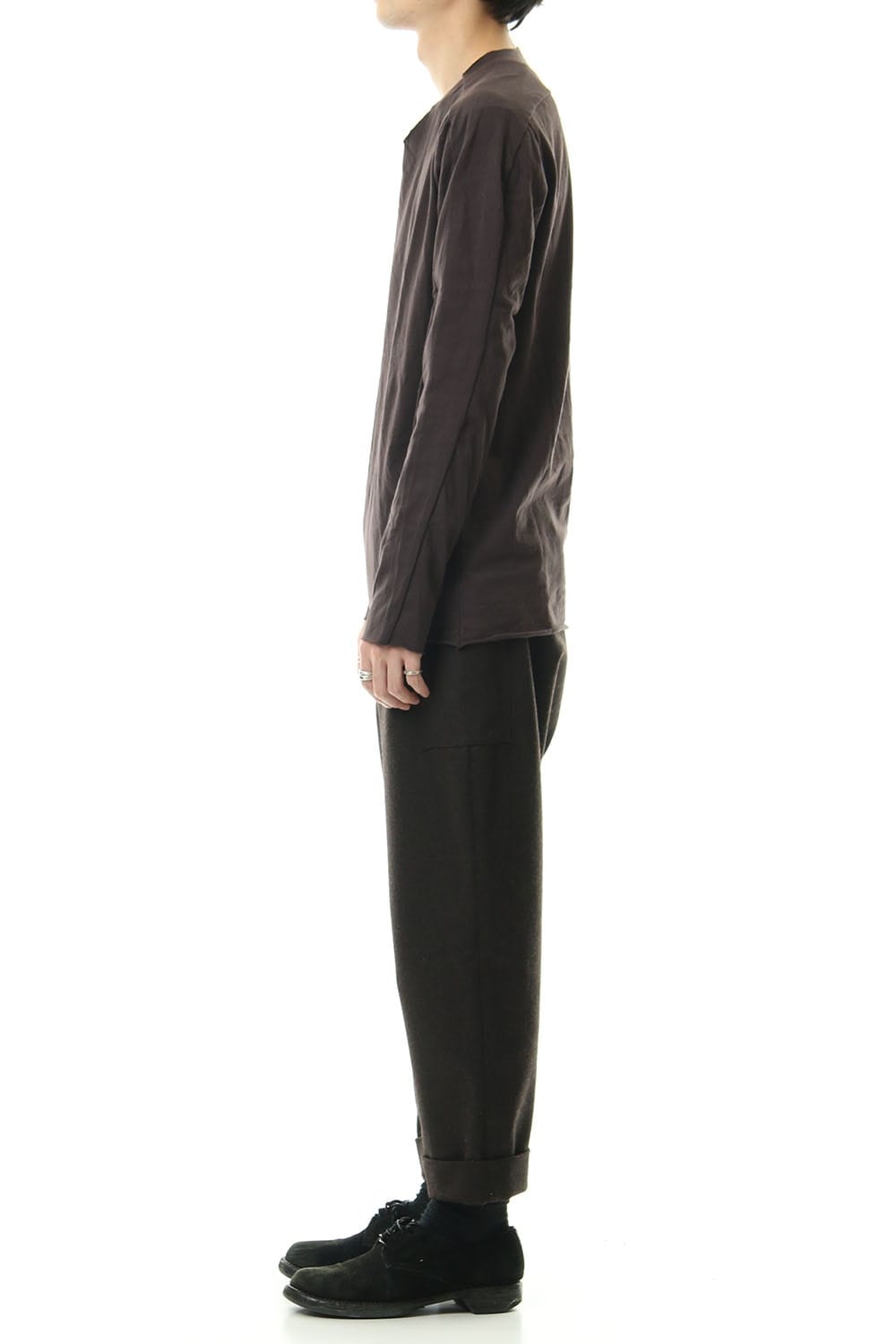 Extra Long Staple Cotton L/S T-shirts D.Grey