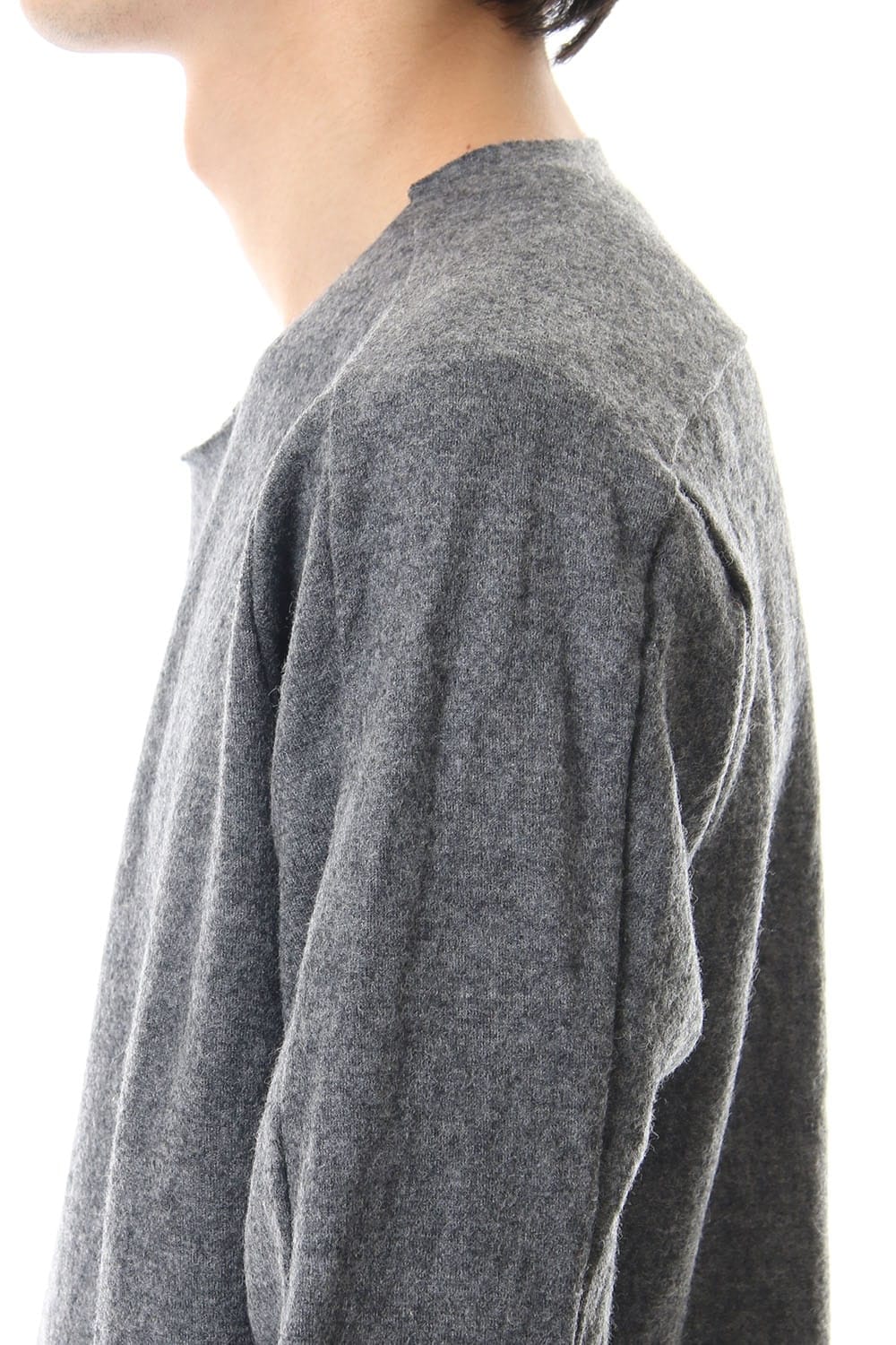 Stretch Wool Jersey Crew Knit