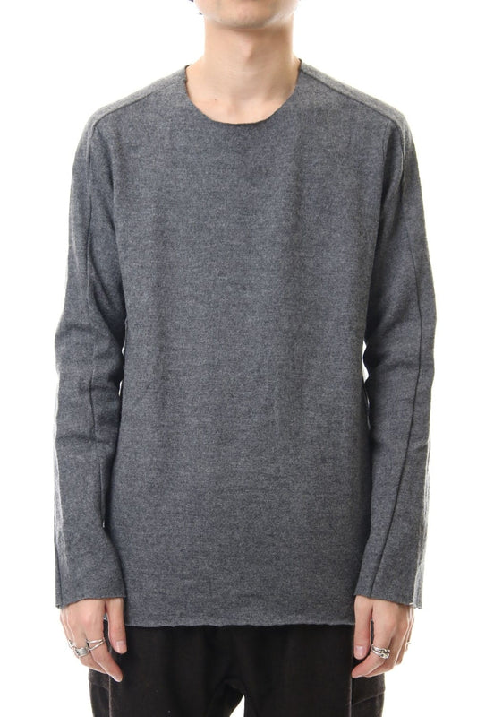 Stretch Wool Jersey Crew Knit