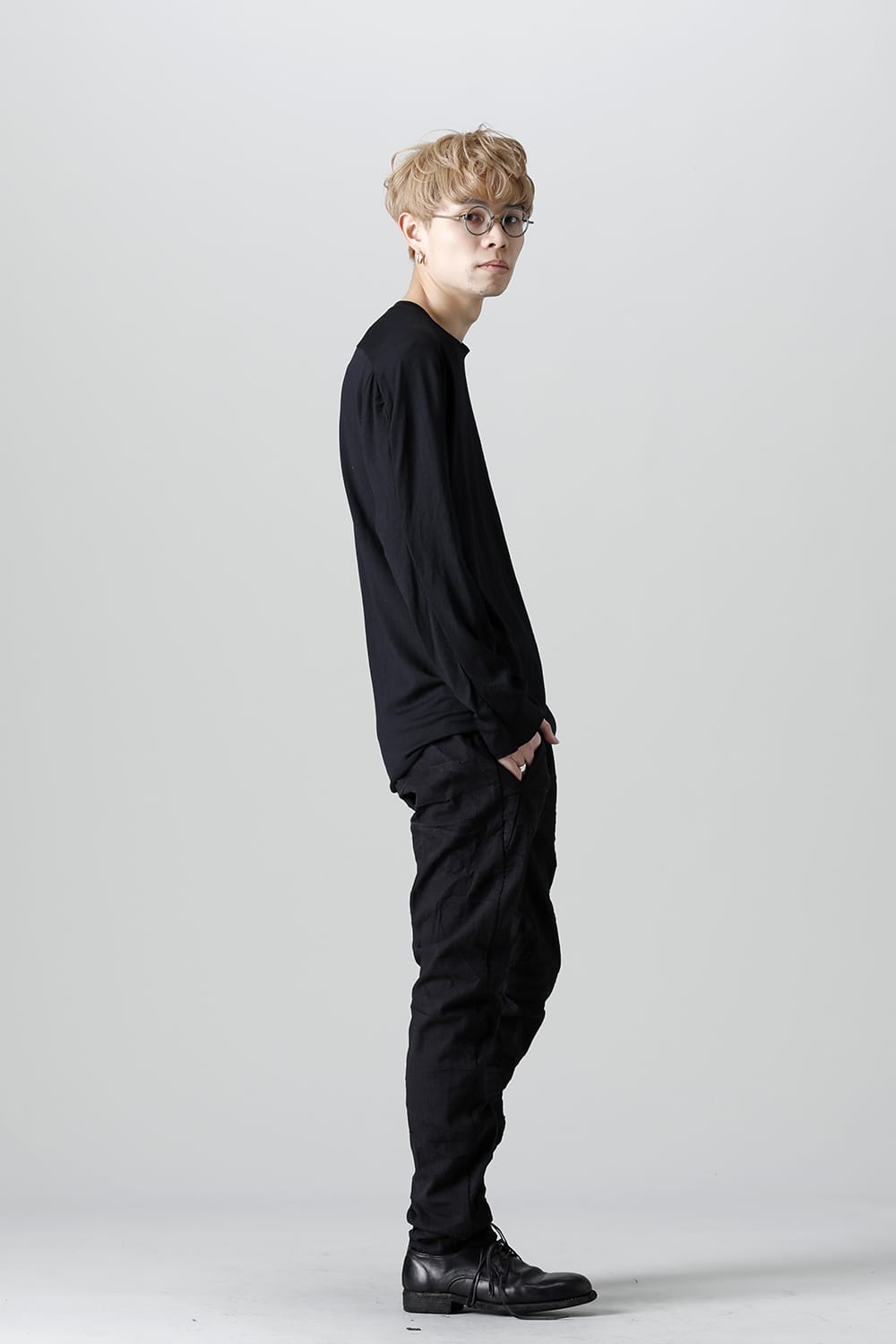 Stretch Wool Cutsewn Black