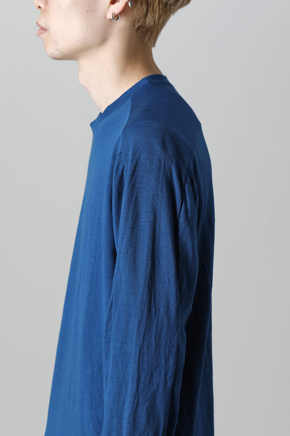 Stretch Wool Cutsewn Blue