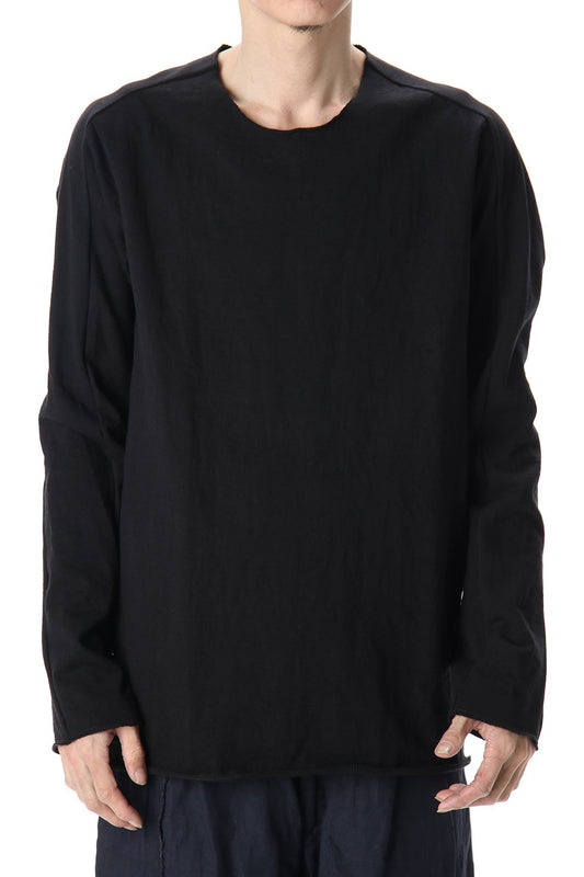 Medium Jersey Cotton L/S T-Shirts Black