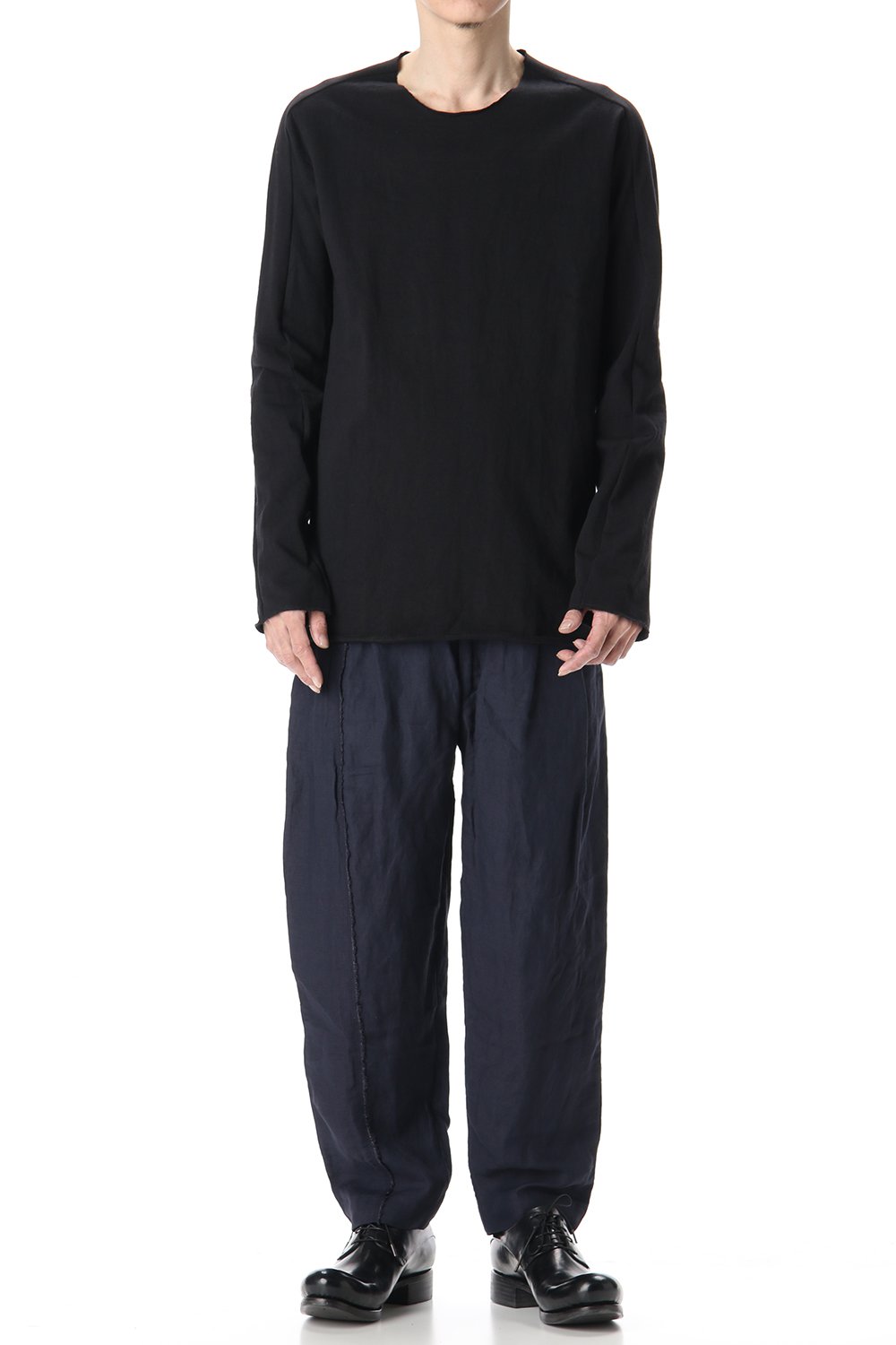 Medium Jersey Cotton L/S T-Shirts Black