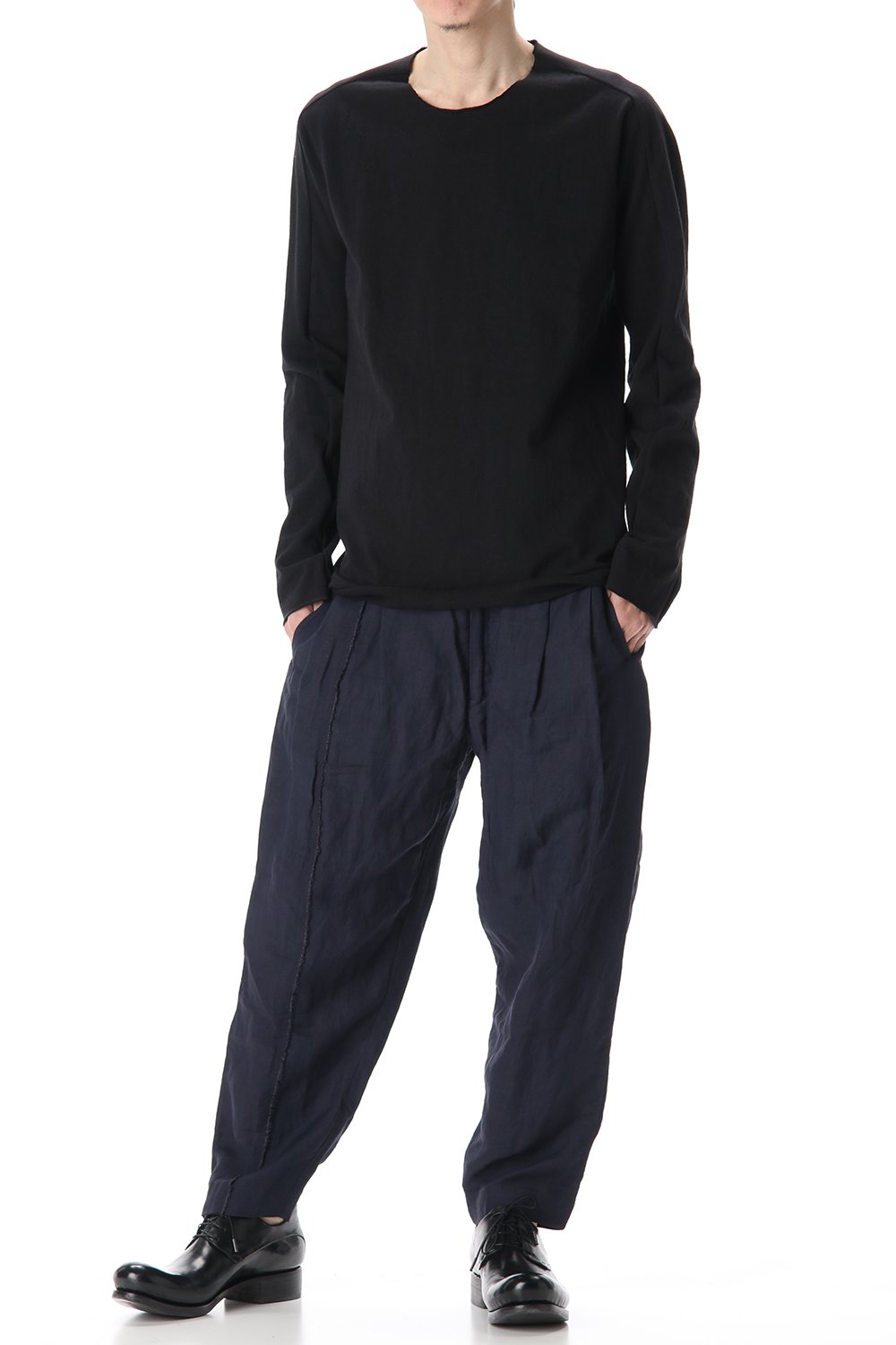 Medium Jersey Cotton L/S T-Shirts Black