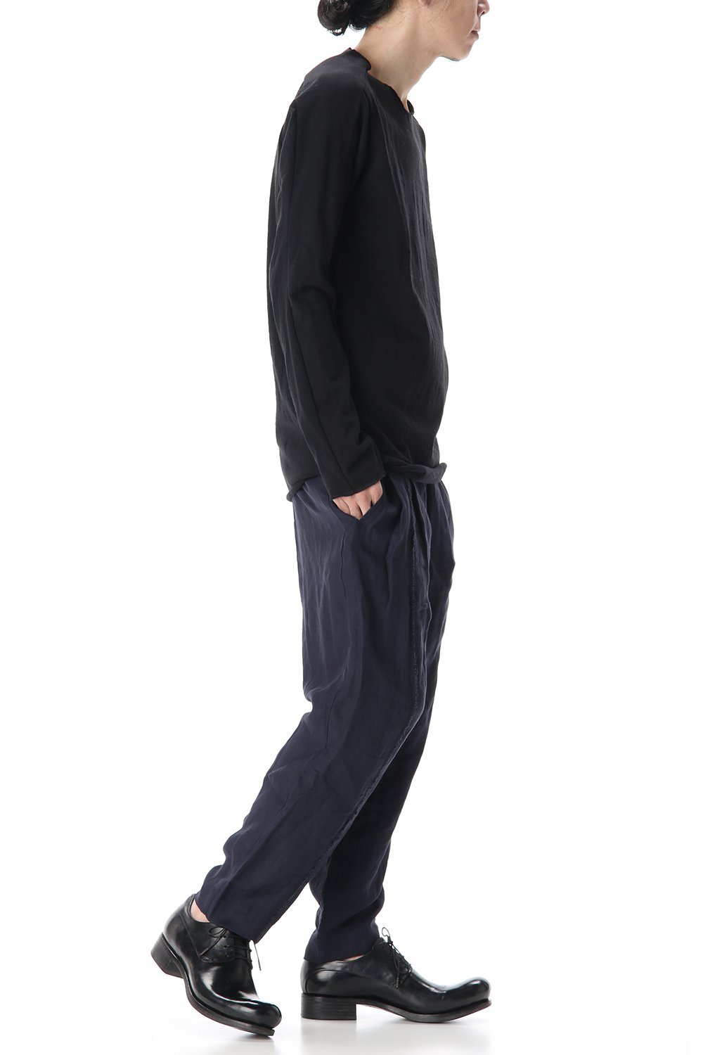 Medium Jersey Cotton L/S T-Shirts Black