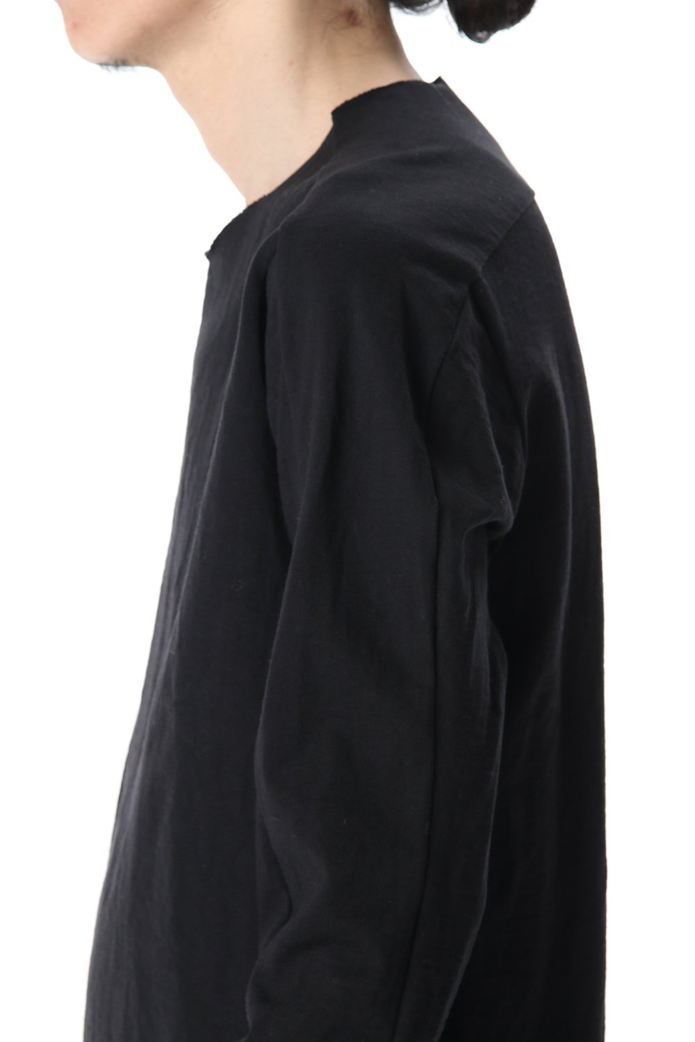 Medium Jersey Cotton L/S T-Shirts Black