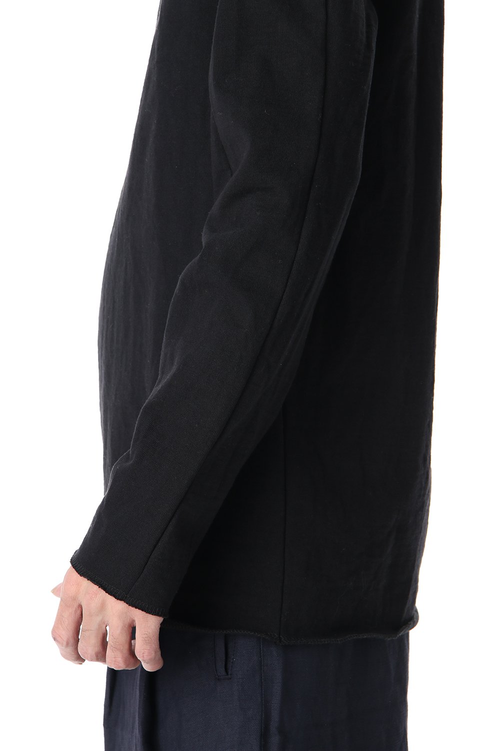 Medium Jersey Cotton L/S T-Shirts Black