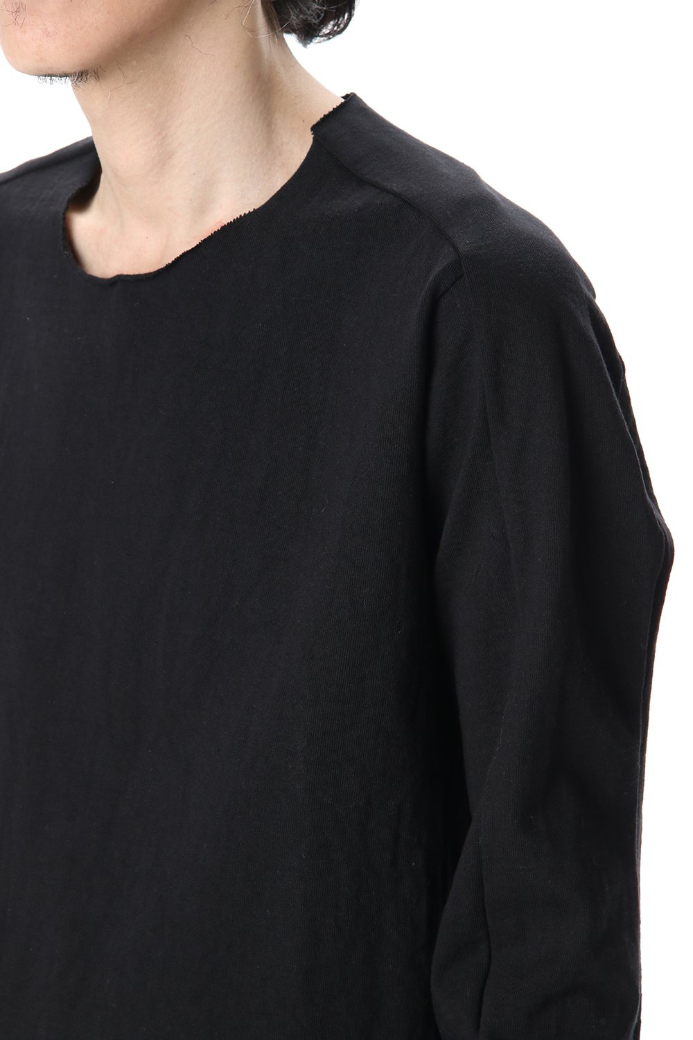 Medium Jersey Cotton L/S T-Shirts Black