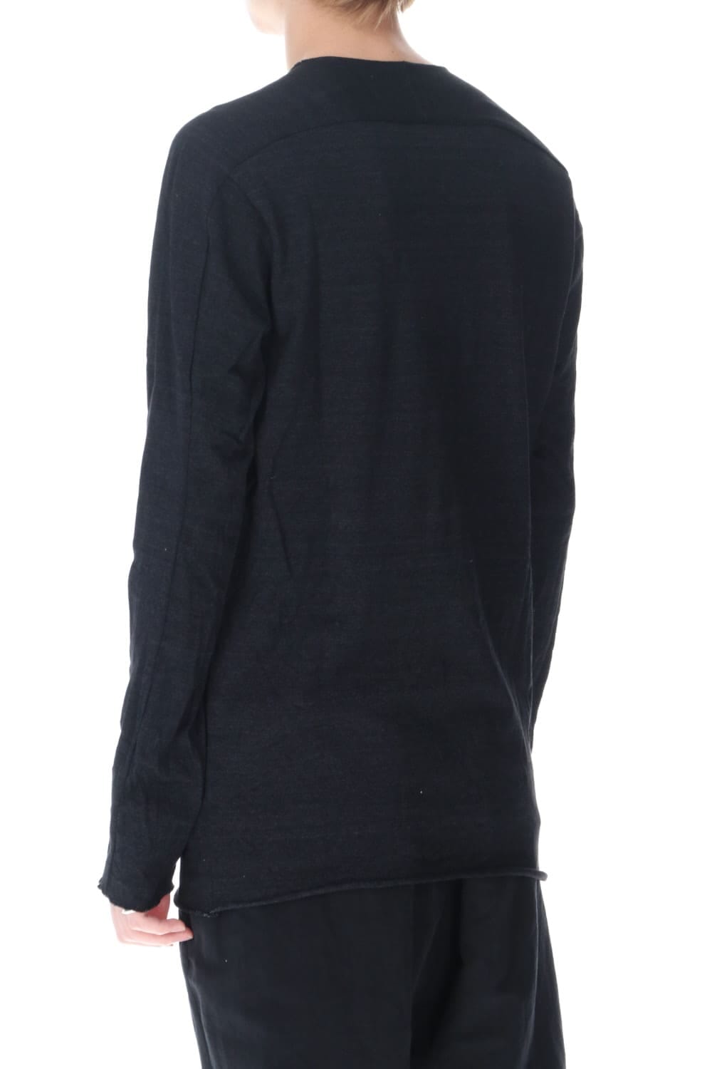 ライトウェイト コットン ジャージー ロング スリーブ カットソー インディゴ ブラック