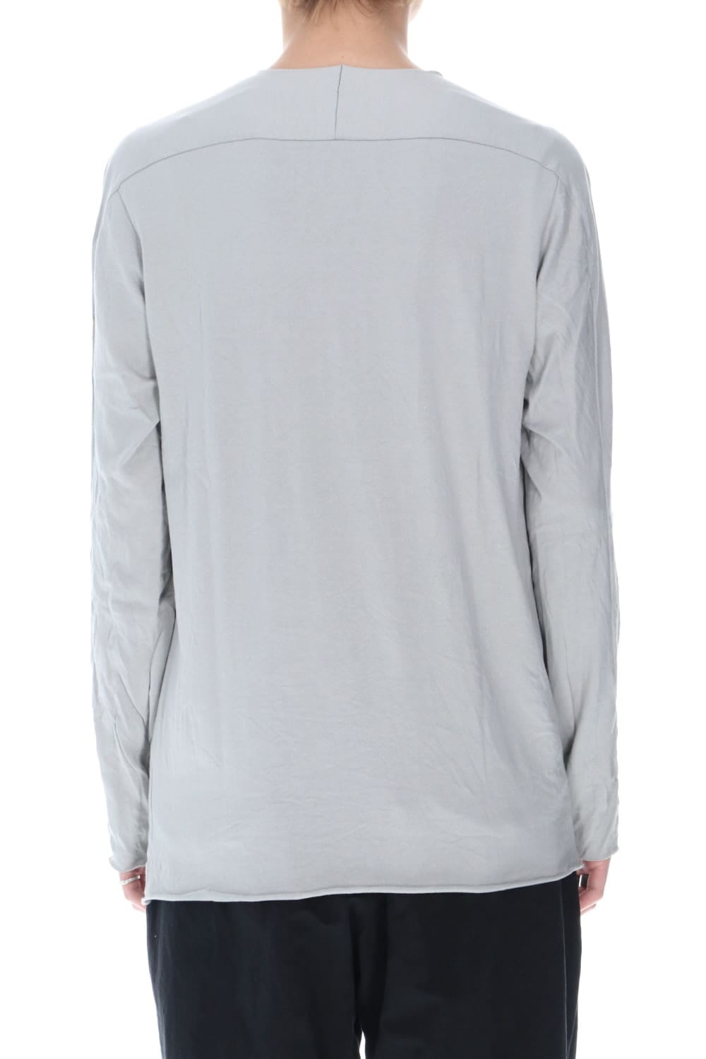 ライトウェイト コットン ジャージー ロング スリーブ カットソー ライトグレー